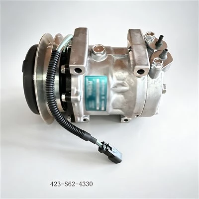 Excavator Air Conditioning Compressor 423‑S62‑4330, Construction Machinery AC Pump, Refrigeration Spare Parts For Engineering Vehicles